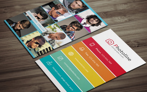 free psd business cards photograph business card