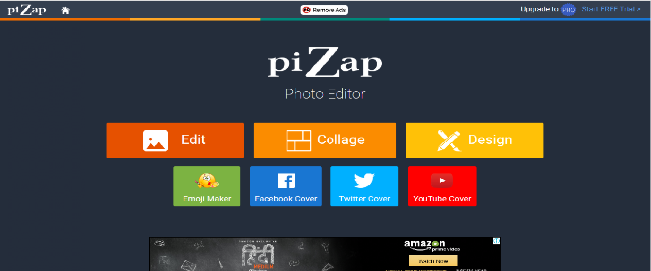 top 5 online image editing software pizap