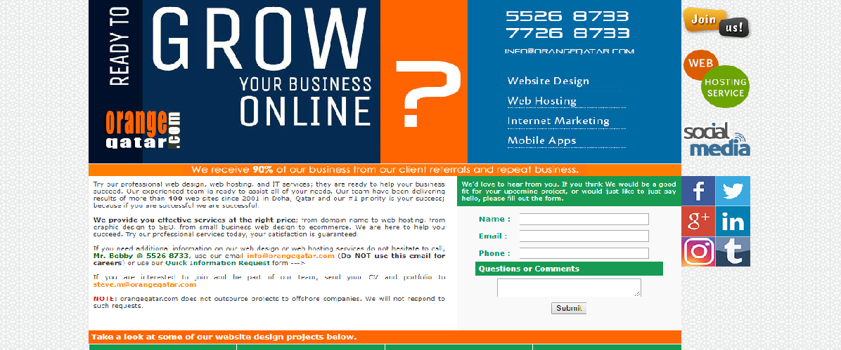 top 5 web design companies in qatar orange web design qatar