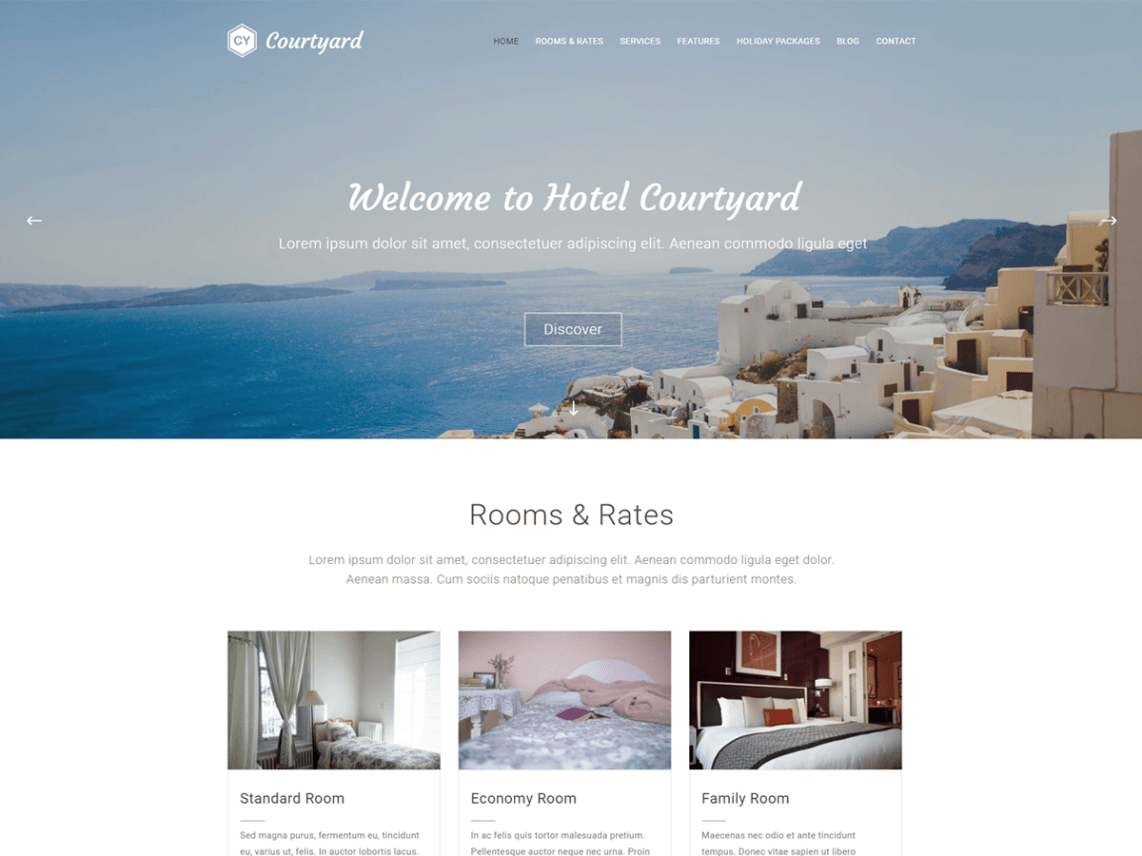 free wordpress theme courtyard