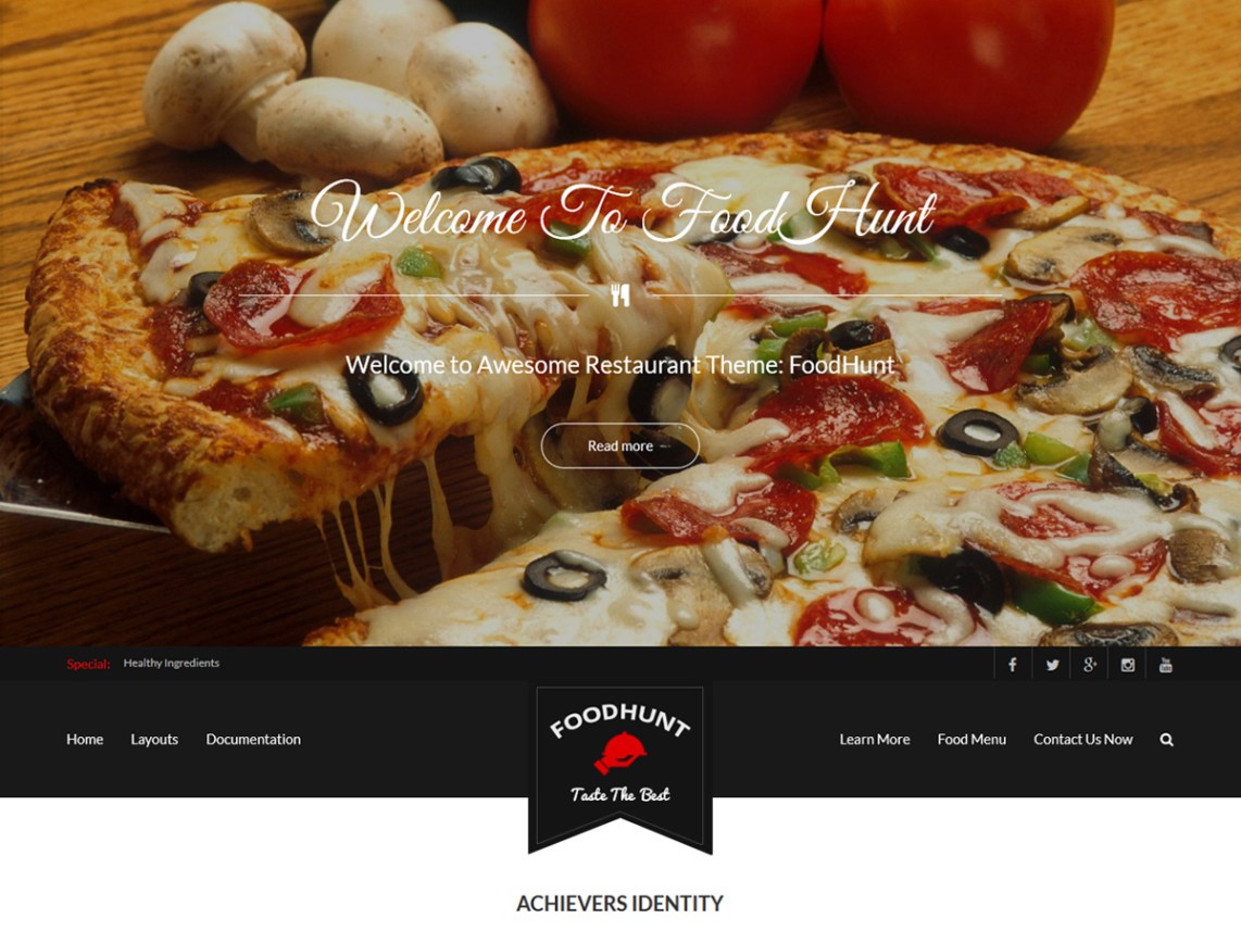 free wordpress theme foodhunt