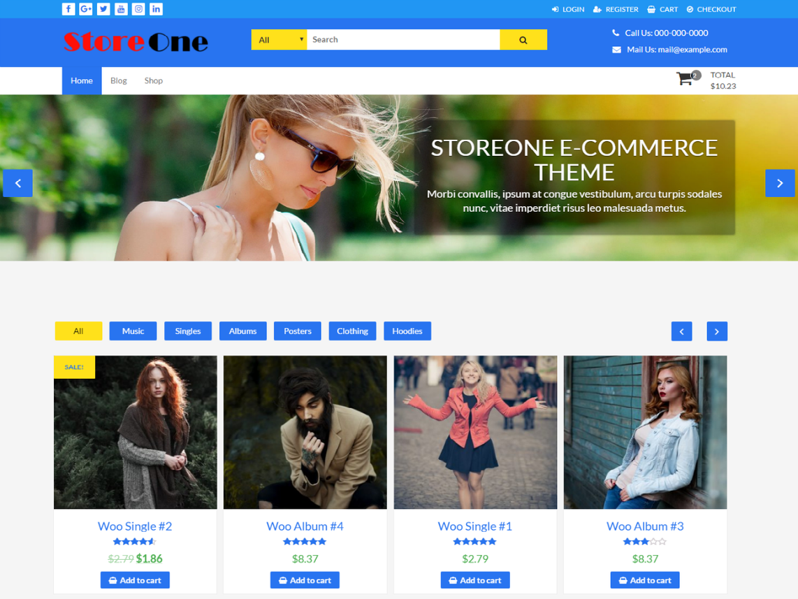 free wordpress theme storeone