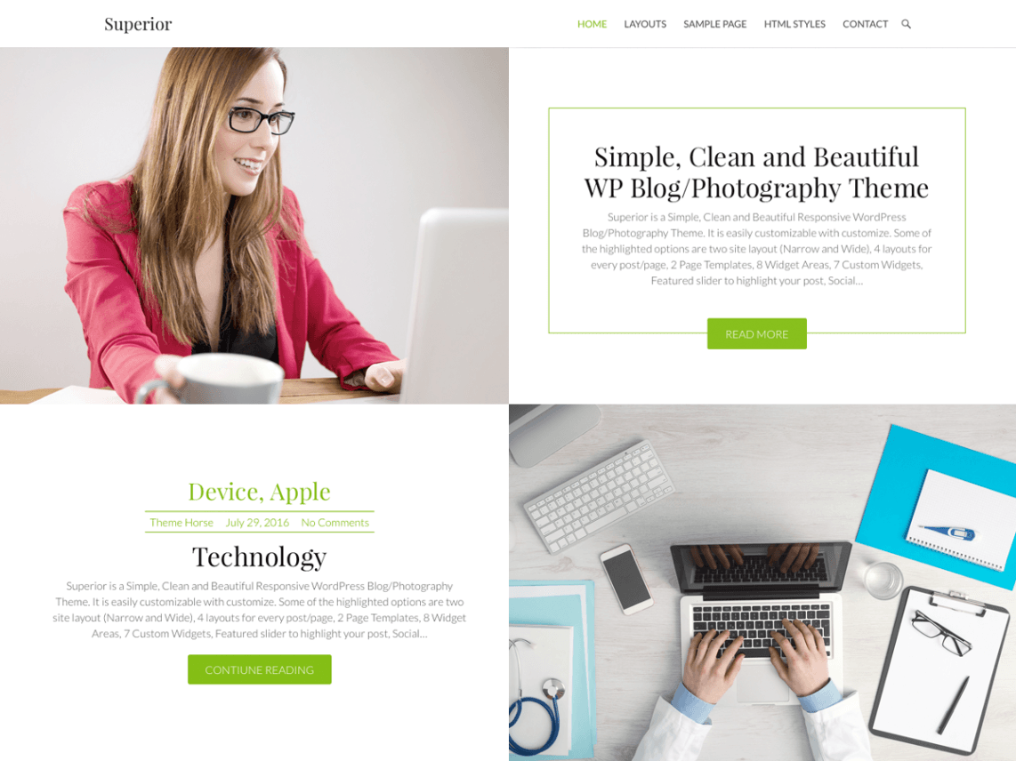 free wordpress theme superior